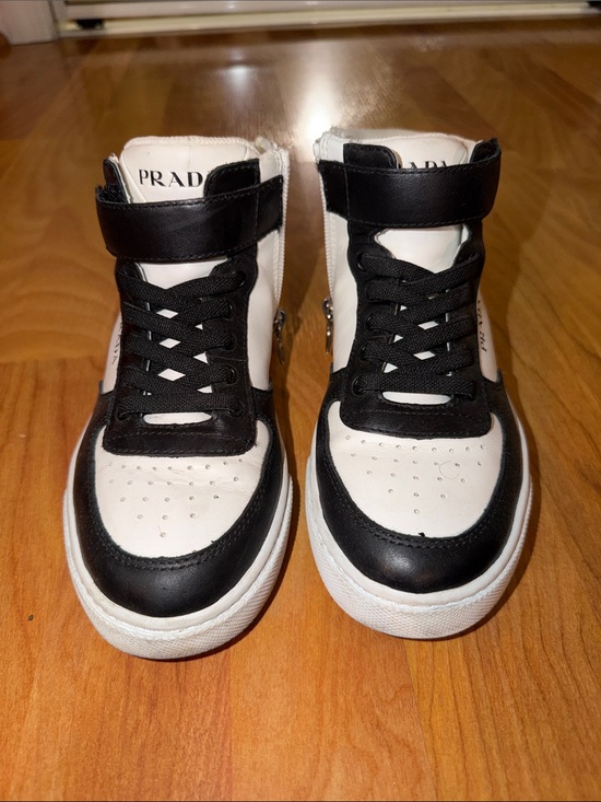 Prada Other - Prada Black and White Kids High-Top Sneakers